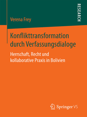 cover image of Konflikttransformation durch Verfassungsdialoge